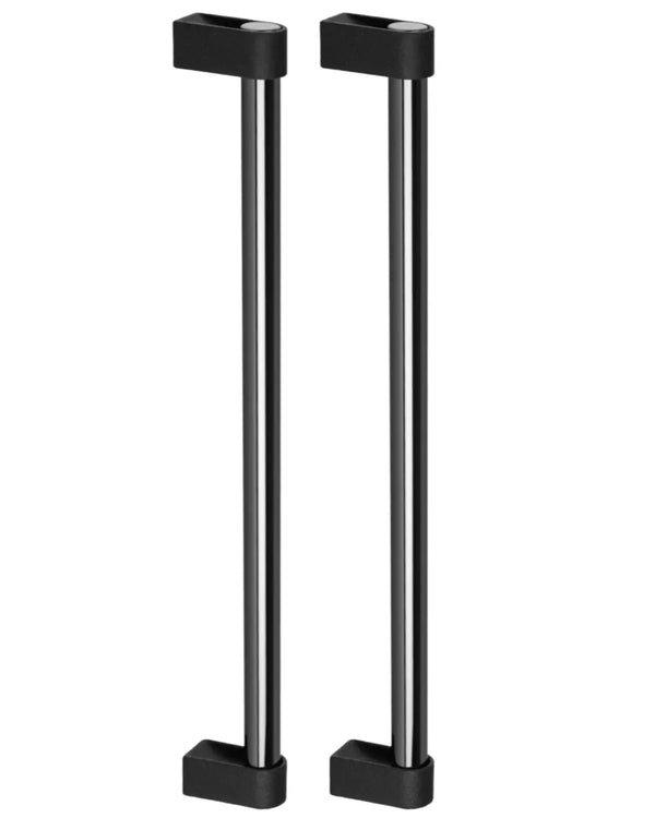 Set mânere spațiale duble Viefe Casey Big, negru lava texturat și negru titan lustruit, 768 mm (interax 736 mm)