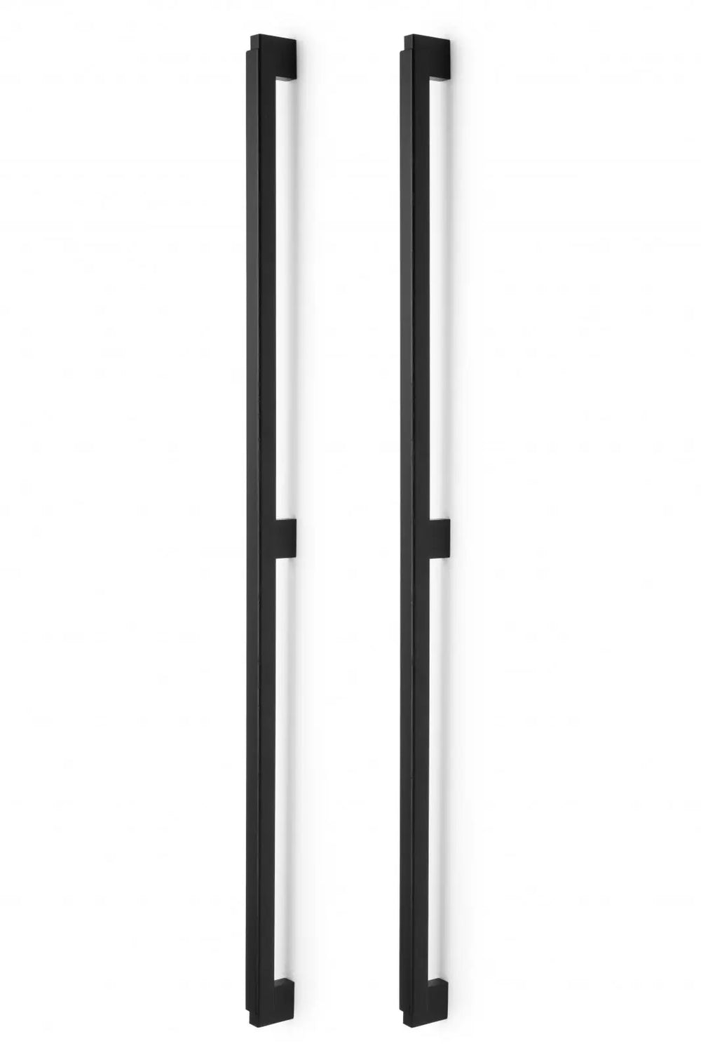 Set mânere spațiale duble Viefe Duo Big, negru mat lacuit, 1016 mm (interax 960 mm)