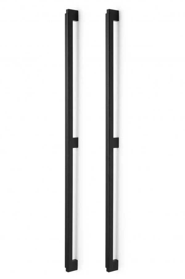Set mânere spațiale duble Viefe Duo Big, negru mat lacuit, 1016 mm (interax 960 mm)