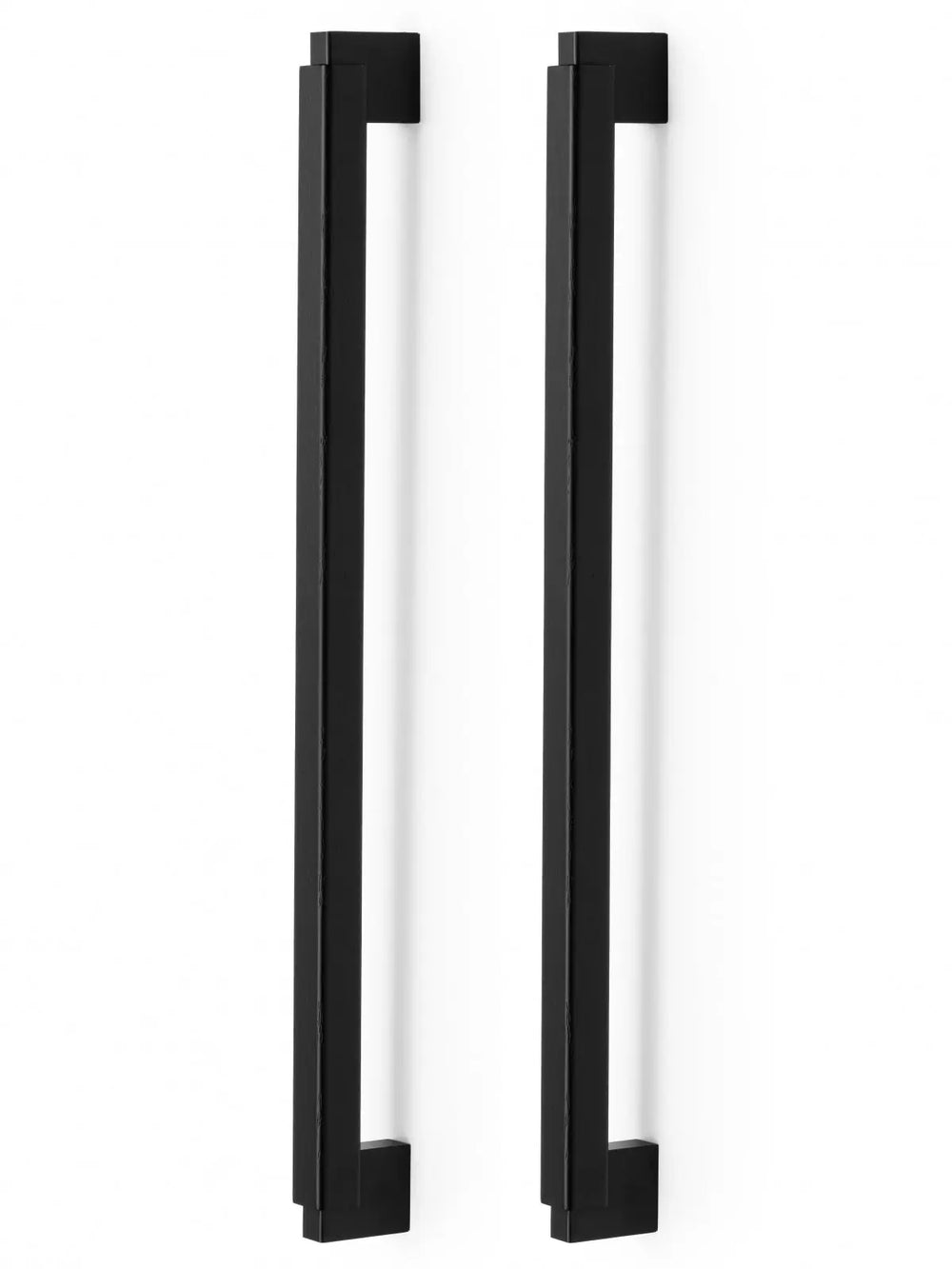 Set mânere spațiale duble Viefe Duo Big, negru mat lacuit, 536 mm (interax 480 mm)