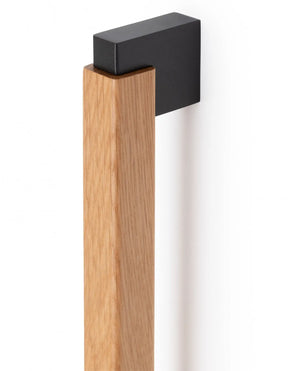 Set mânere spațiale duble Viefe Duo Big, stejar și gri lava, 536 mm (interax 480 mm)