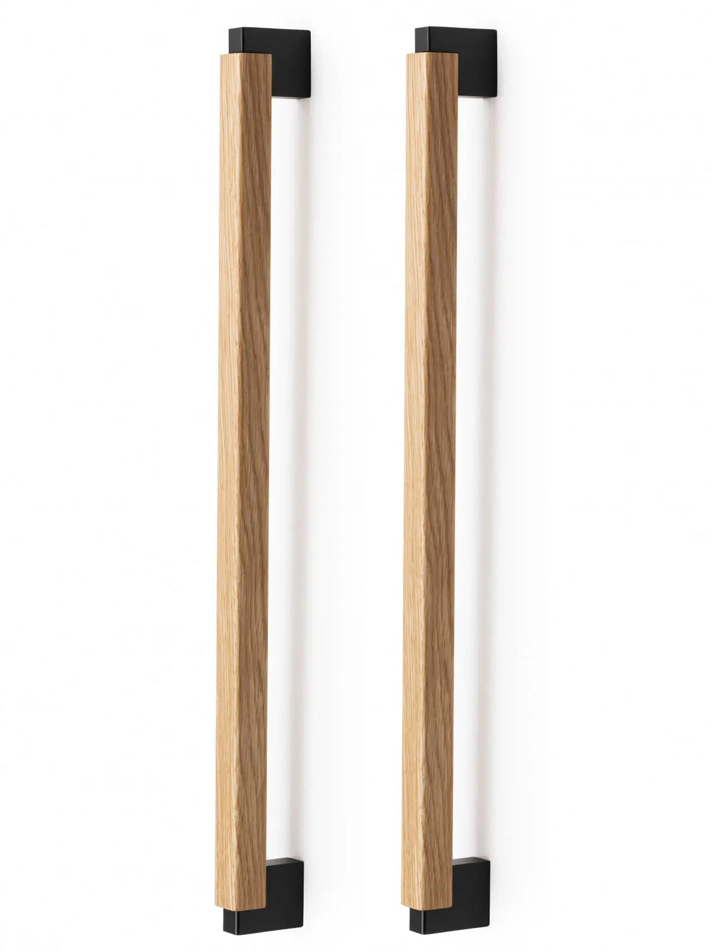 Set mânere spațiale duble Viefe Duo Big, stejar și gri lava, 536 mm (interax 480 mm)