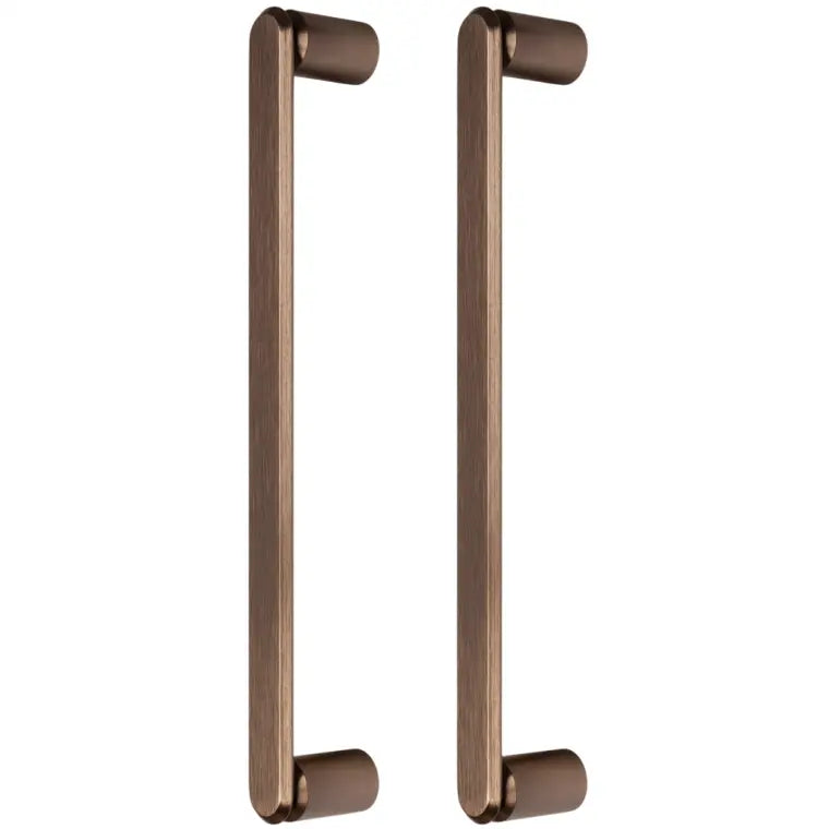 Set mânere spațiale duble Viefe Fase Big, bronz periat, 348 mm (interax 320 mm)