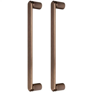 Set mânere spațiale duble Viefe Fase Big, bronz periat, 348 mm (interax 320 mm)