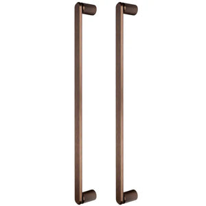 Set mânere spațiale duble Viefe Fase Big, bronz periat, 508 mm (interax 480 mm)