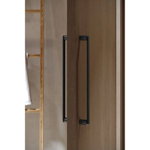 Set mânere spațiale duble Viefe Fase Big, negru periat, 348 mm (interax 320 mm) - imagine 4
