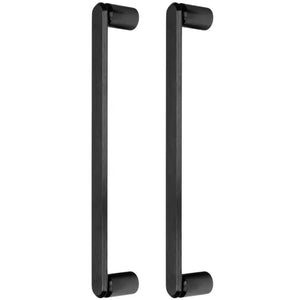 Set mânere spațiale duble Viefe Fase Big, negru periat, 348 mm (interax 320 mm)