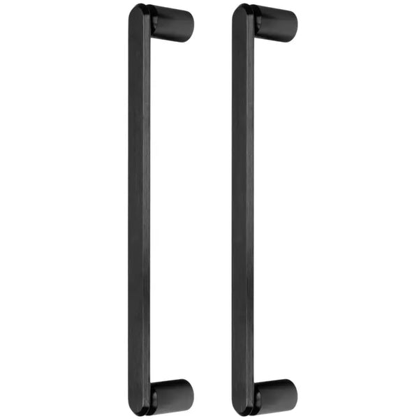 Set mânere spațiale duble Viefe Fase Big, negru periat, 348 mm (interax 320 mm)