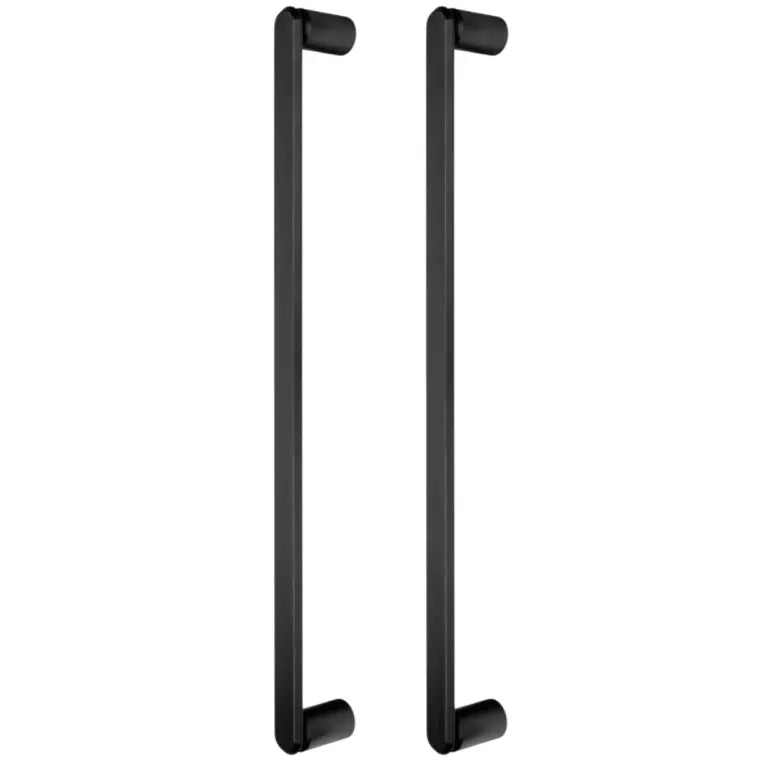 Set mânere spațiale duble Viefe Fase Big, negru periat, 508 mm (interax 480 mm)