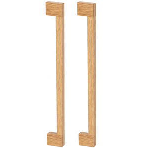 Set mânere spațiale duble Viefe Hako Big, stejar, 525 mm (interax 480 mm)