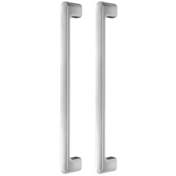 Set mânere spațiale duble Viefe Luv Big, nichel periat, 419 mm (interax 384 mm)