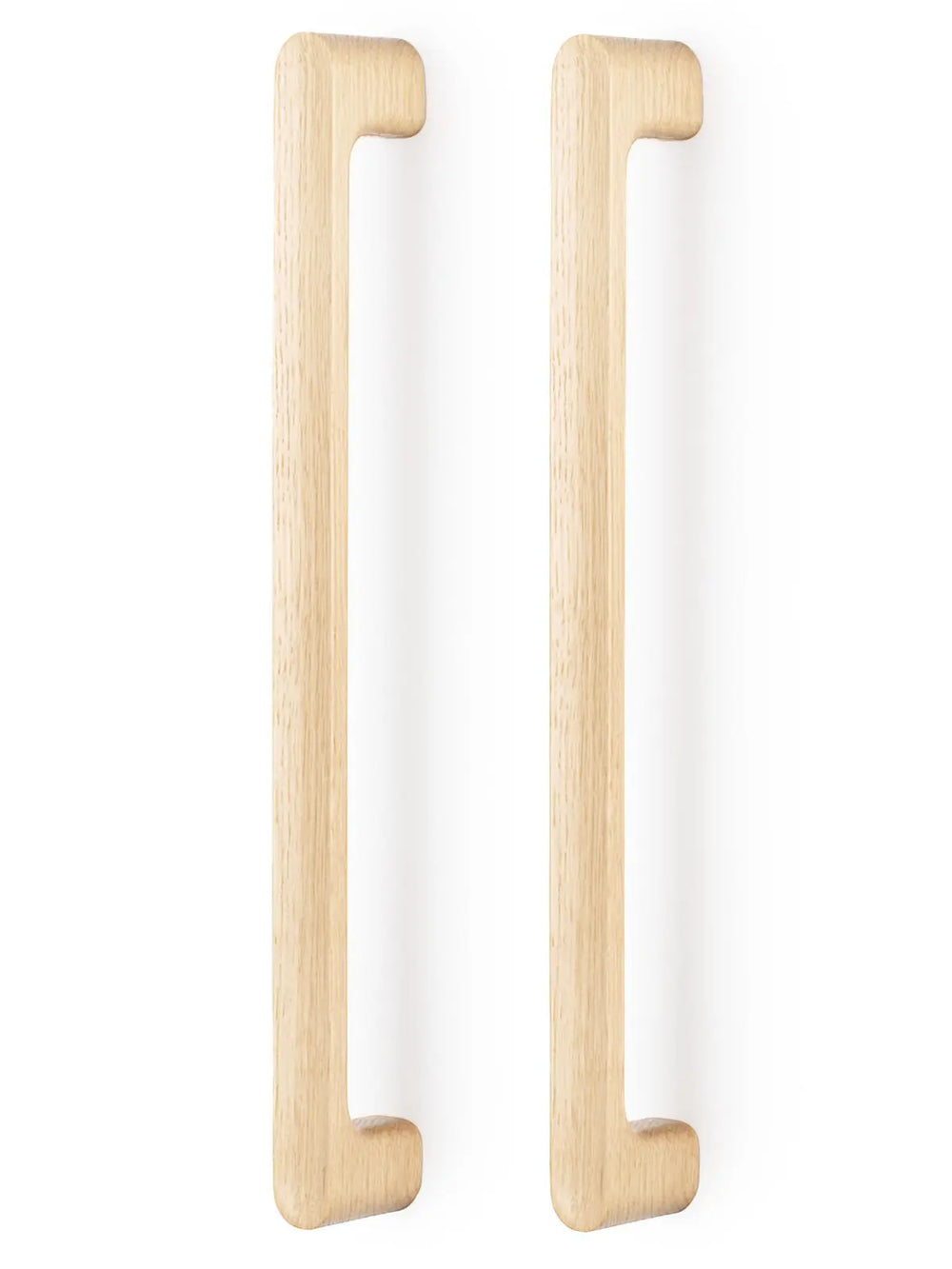Set mânere spațiale duble Viefe Luv Wood, natur, 418,5 mm (interax 384 mm)