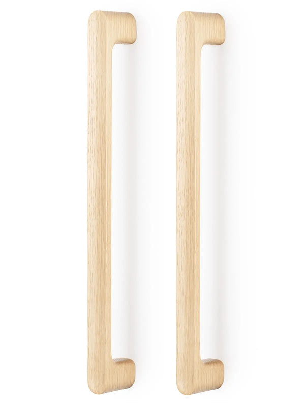 Set mânere spațiale duble Viefe Luv Wood, natur, 418,5 mm (interax 384 mm)