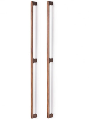 Set mânere spațiale duble Viefe Luv Wood, nuc, 1026,5 mm (interax 992 mm)