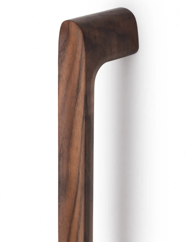 Set mânere spațiale duble Viefe Luv Wood, nuc, 418,5 mm (interax 384 mm)