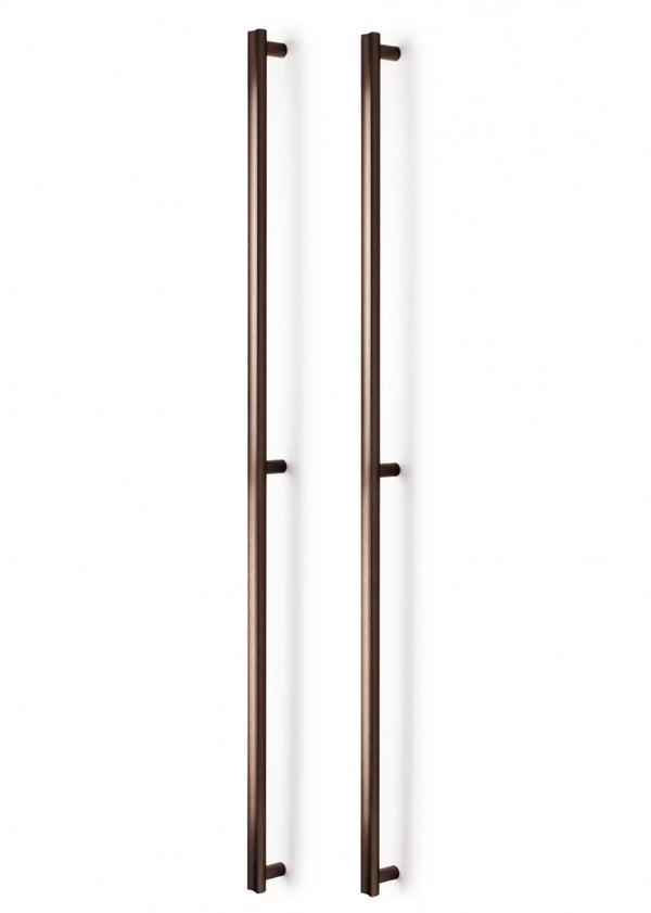 Set mânere spațiale duble Viefe Moon, bronz periat, 1096 mm (interax 1056 mm)