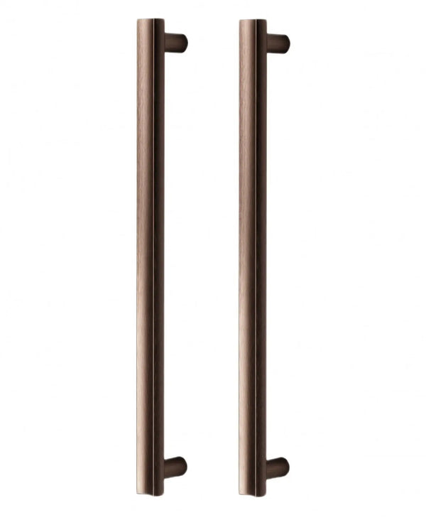 Set mânere spațiale duble Viefe Moon, bronz periat, 424 mm (interax 384 mm)