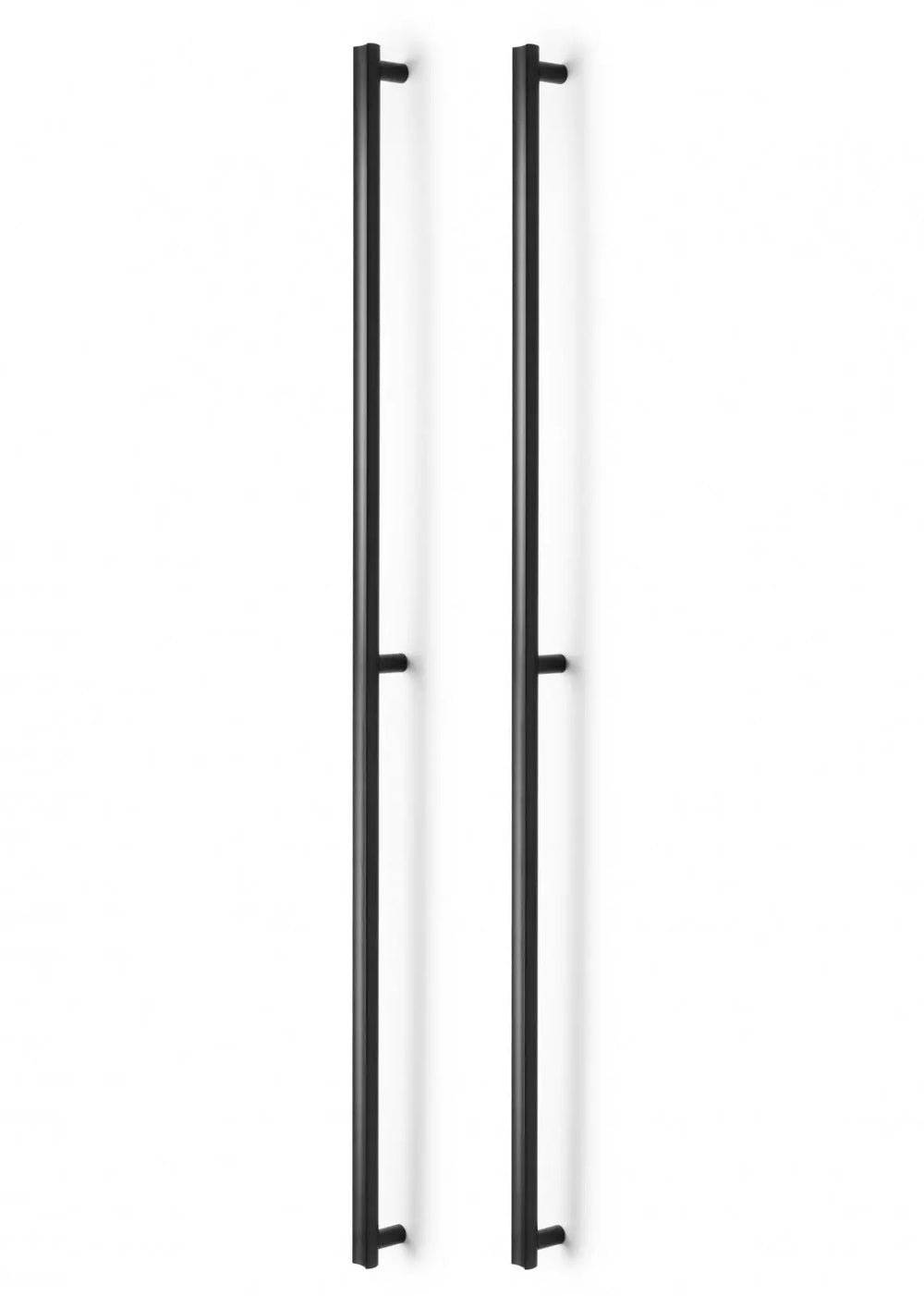 Set mânere spațiale duble Viefe Moon, negru periat, 1096 mm (interax 1056 mm)