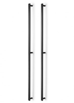 Set mânere spațiale duble Viefe Moon, negru periat, 1096 mm (interax 1056 mm)