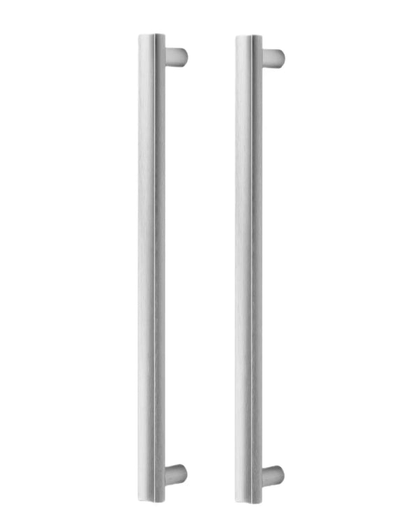 Set mânere spațiale duble Viefe Moon, oțel inoxidabil, 424 mm (interax 384 mm)