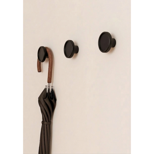 Agățătoare cuier Viefe Boto, negru periat, 80 × 45 mm - imagine 2