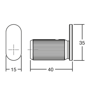 Agățătoare cuier Viefe Brooklyn, bronz periat, 15 × 35 mm - imagine 2