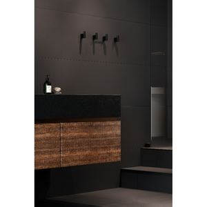 Agățătoare cuier Viefe Casey, negru lava texturat și negru titan lustruit, 23 × 61 mm - imagine 3
