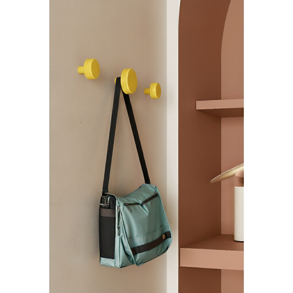 Agățătoare cuier Viefe Pulse Color, galben muștar, 65 × 57 mm - imagine 2