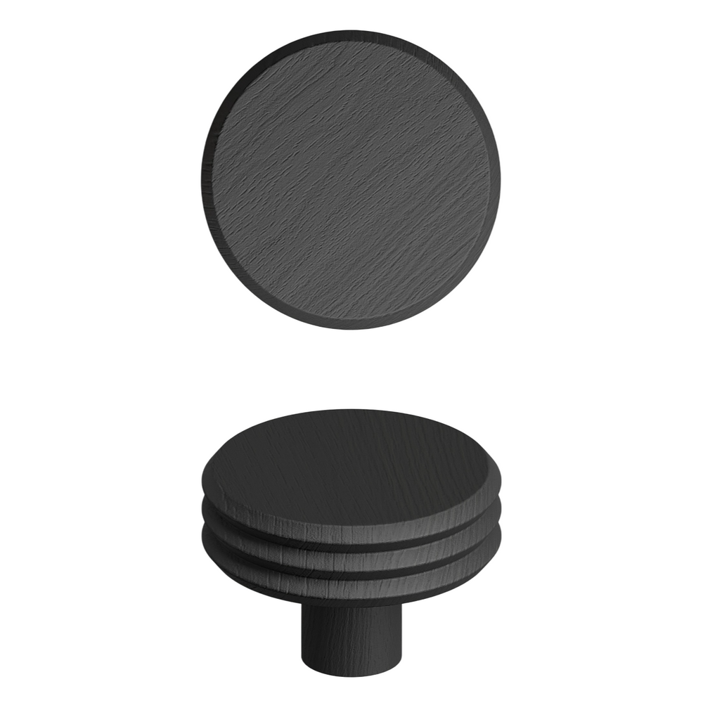 Agățătoare cuier Viefe Pulse, negru mat lacuit, 90 × 62 mm