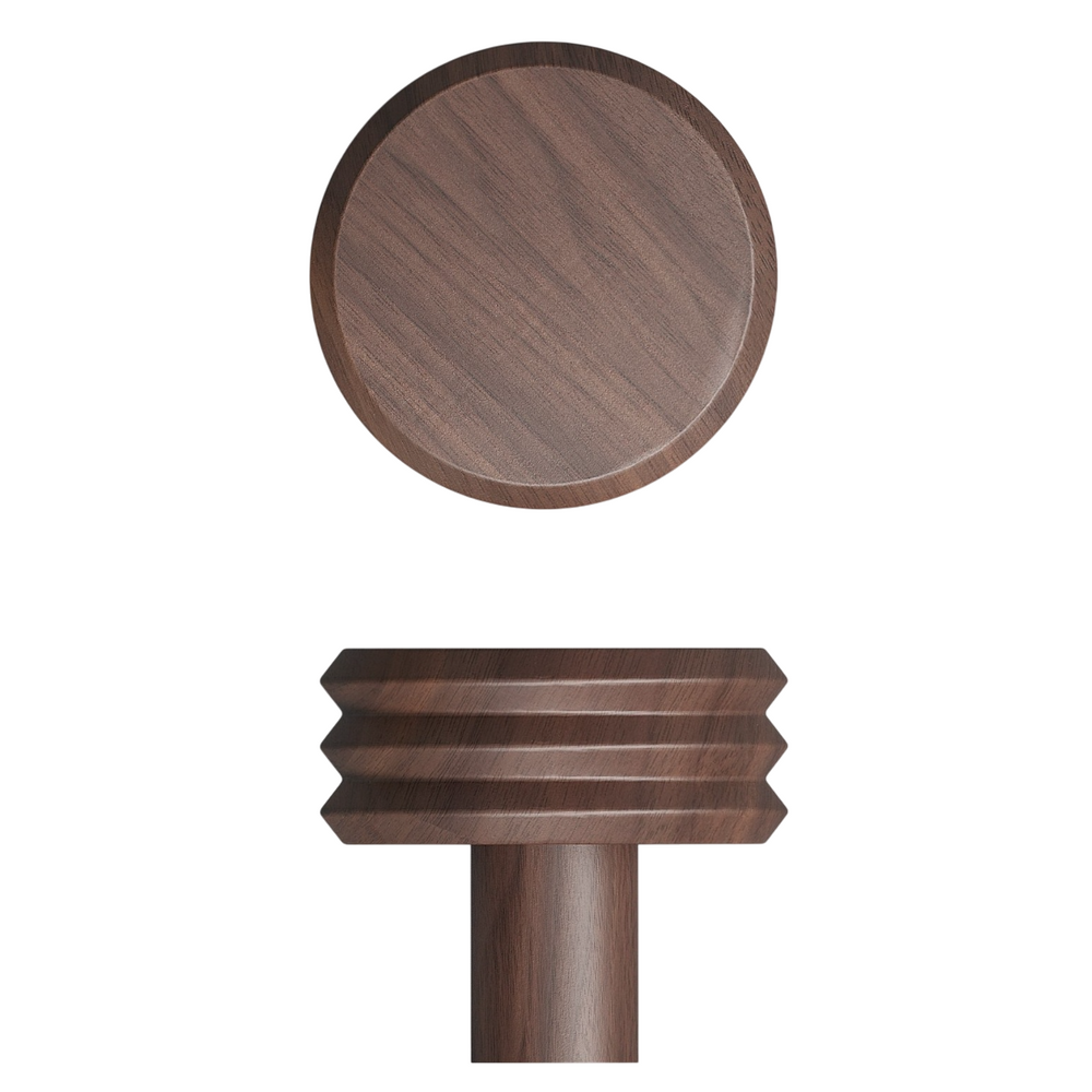 Agățătoare cuier Viefe Pulse, nuc, 65 × 57 mm