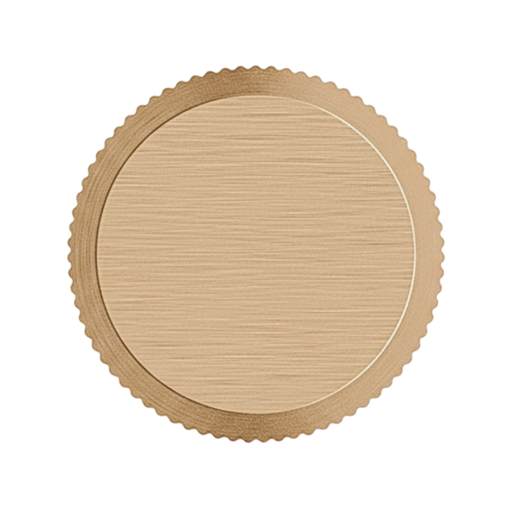 Buton mobilier Viefe Brooklyn Big, alamă cava periată, Ø 40 mm
