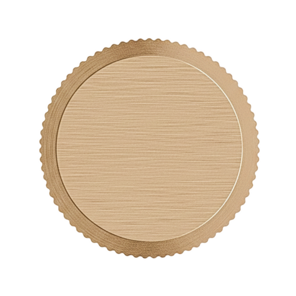Buton mobilier Viefe Brooklyn Big, alamă cava periată, Ø 40 mm
