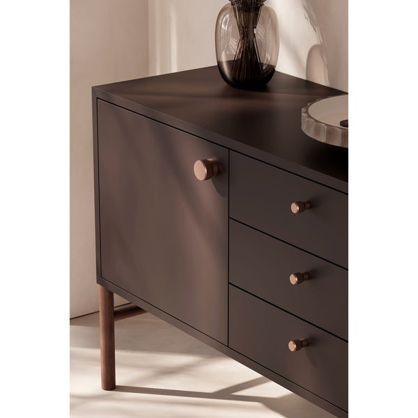 Buton mobilier Viefe Brooklyn Big, bronz periat, Ø 40 mm - imagine 5