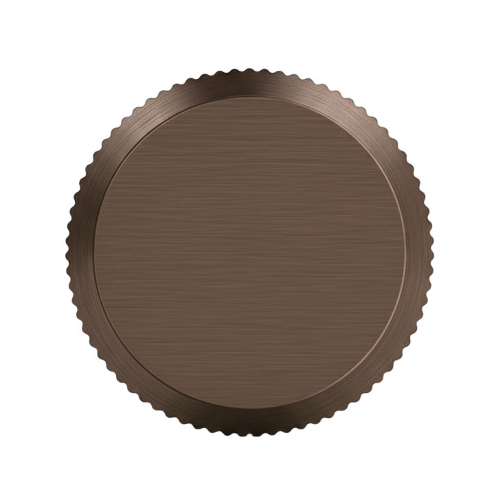 Buton mobilier Viefe Brooklyn Big, bronz periat, Ø 40 mm