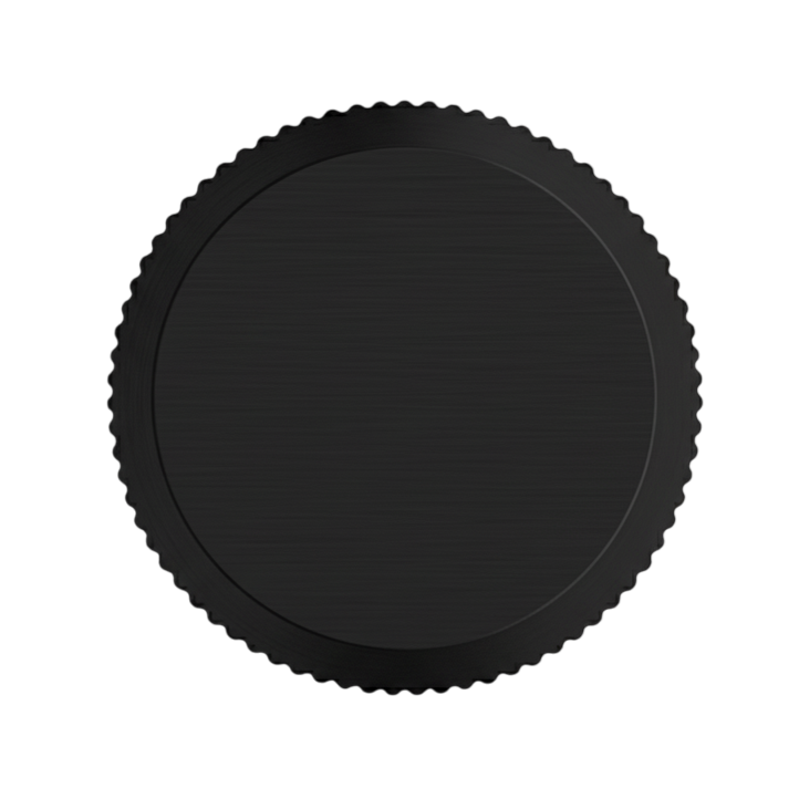 Buton mobilier Viefe Brooklyn Big, negru periat, Ø 40 mm