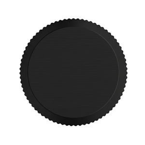 Buton mobilier Viefe Brooklyn Big, negru periat, Ø 40 mm