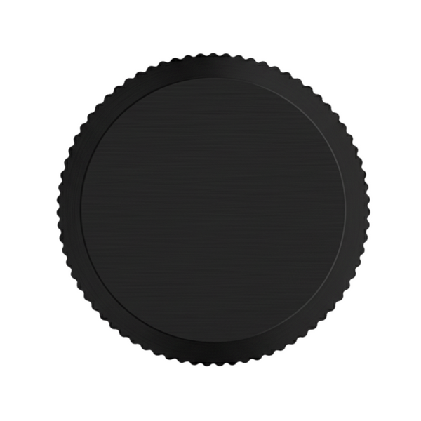 Buton mobilier Viefe Brooklyn Big, negru periat, Ø 40 mm