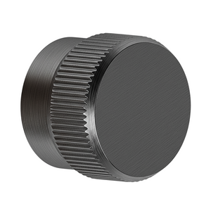 Buton mobilier Viefe Brooklyn Big, negru titan, Ø 40 mm - imagine 3