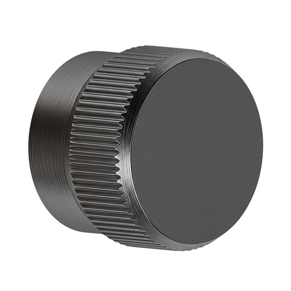 Buton mobilier Viefe Brooklyn Big, negru titan, Ø 40 mm - imagine 3