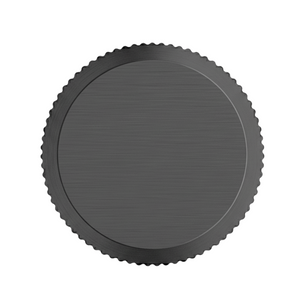 Buton mobilier Viefe Brooklyn Big, negru titan, Ø 40 mm