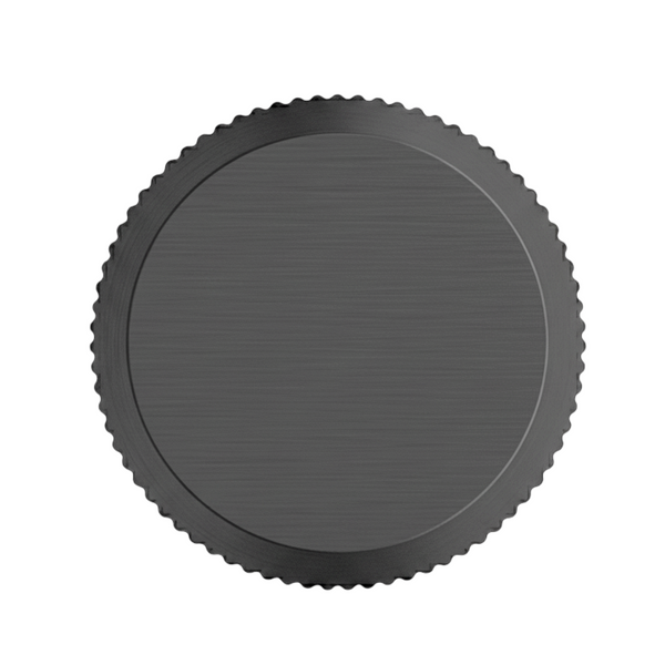 Buton mobilier Viefe Brooklyn Big, negru titan, Ø 40 mm