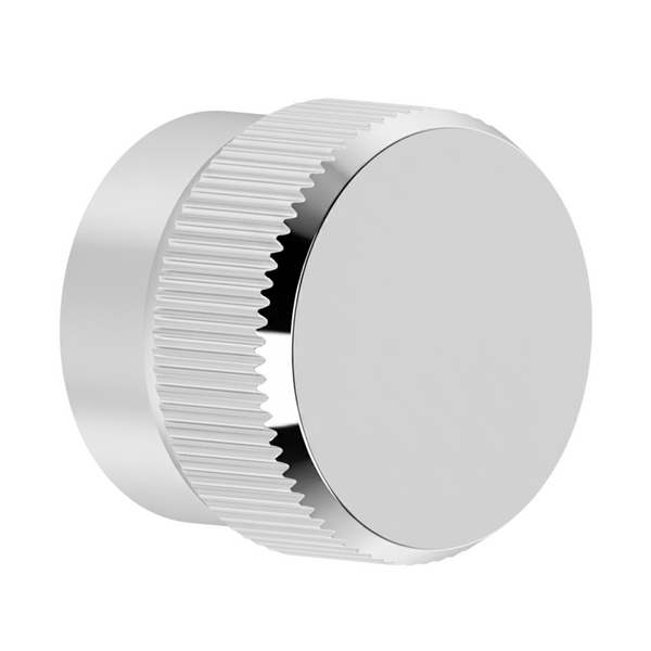 Buton mobilier Viefe Brooklyn Big, nichel lucios, Ø 40 mm - imagine 3