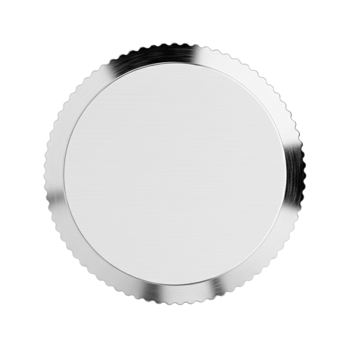 Buton mobilier Viefe Brooklyn Big, nichel lucios, Ø 40 mm