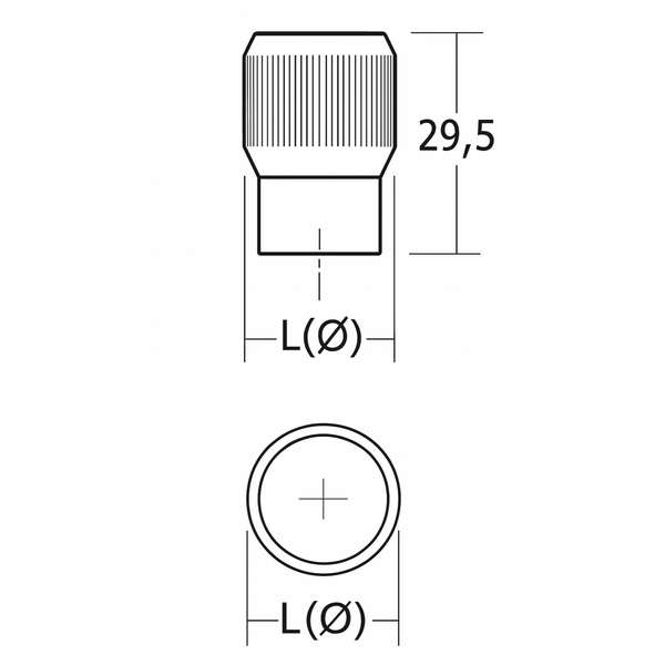 Buton mobilier Viefe Brooklyn, alamă cava periată, Ø 20 mm - imagine 6