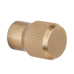 Buton mobilier Viefe Brooklyn, alamă cava periată, Ø 20 mm - imagine 3