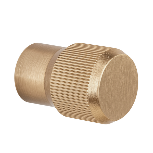 Buton mobilier Viefe Brooklyn, alamă cava periată, Ø 20 mm - imagine 3