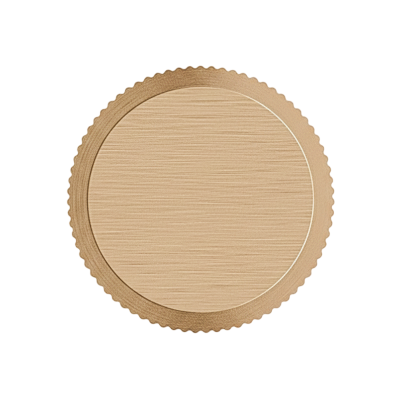 Buton mobilier Viefe Brooklyn, alamă cava periată, Ø 20 mm