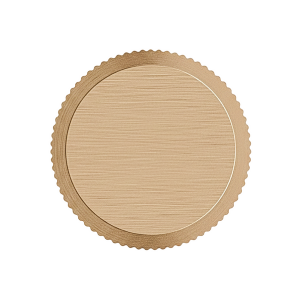 Buton mobilier Viefe Brooklyn, alamă cava periată, Ø 20 mm
