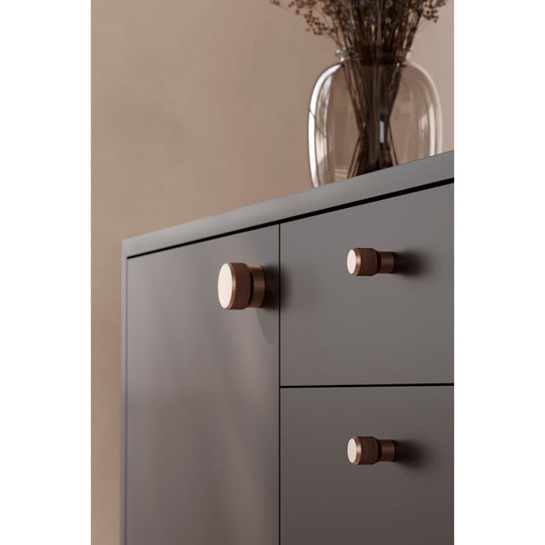 Buton mobilier Viefe Brooklyn, bronz periat, Ø 20 mm - imagine 6