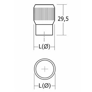 Buton mobilier Viefe Brooklyn, bronz periat, Ø 20 mm - imagine 9